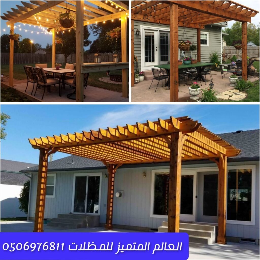 فريق العمل أثناء الفحص النهائي للمظلات والسواتر مراجعة الهيكل والخامات قبل التسليم تسليم المشروع بعد التأكد من الجودة والدقة